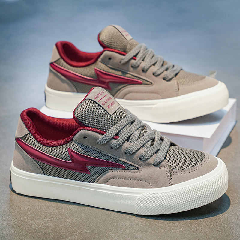 Men Shoes White Colour - Белые легкие кроссовки из искусственной кожи,