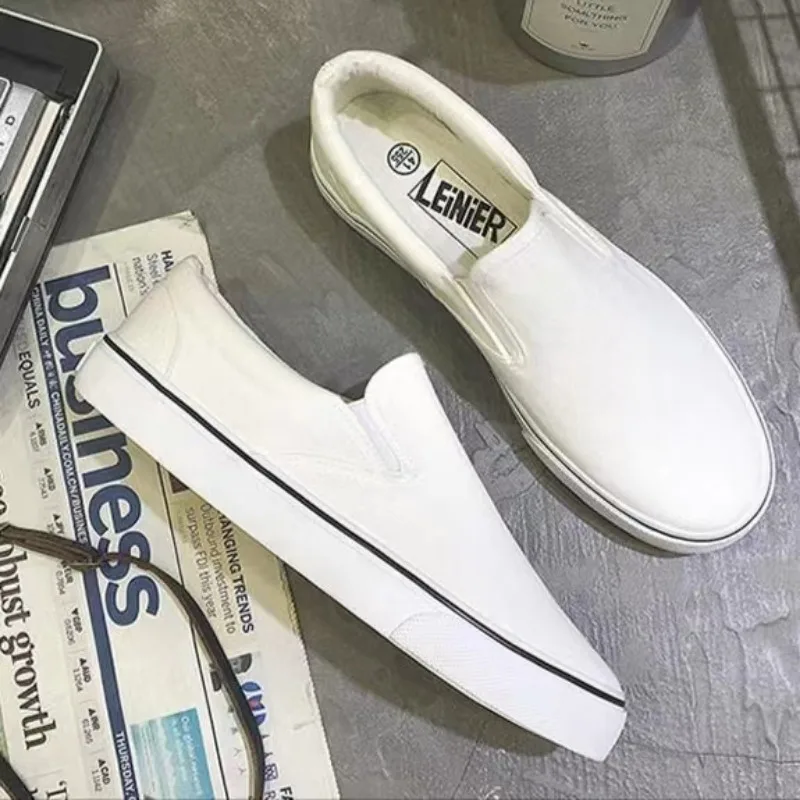 Men Shoes White Colour - Кроссовки мужские/женские парусиновые, универсальные холщовые туфли