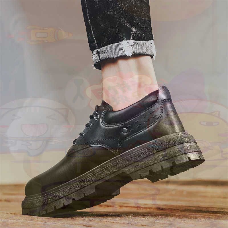 Men Shoes White Colour - Темные модные кроссовки из натуральной кожи,