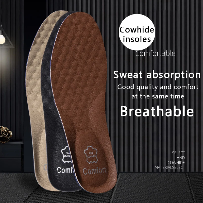 Men'S Shoes For Plantar Fasciitis - 1 пара кожаных стельок для обуви