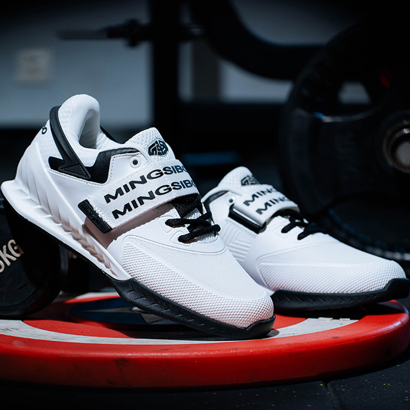 Men Shoes White Colour - MINGSIBO брендовая тяжелая атлетика с крючками