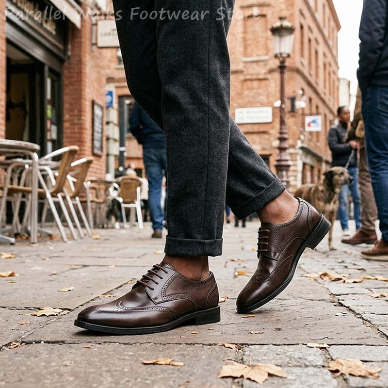 Мужские классические туфли-бро – обзор и цена Men Shoes For Wedding