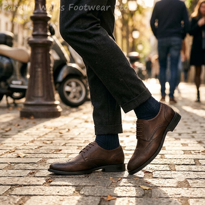 Мужские классические туфли-бро – обзор и цена Men Shoes For Wedding