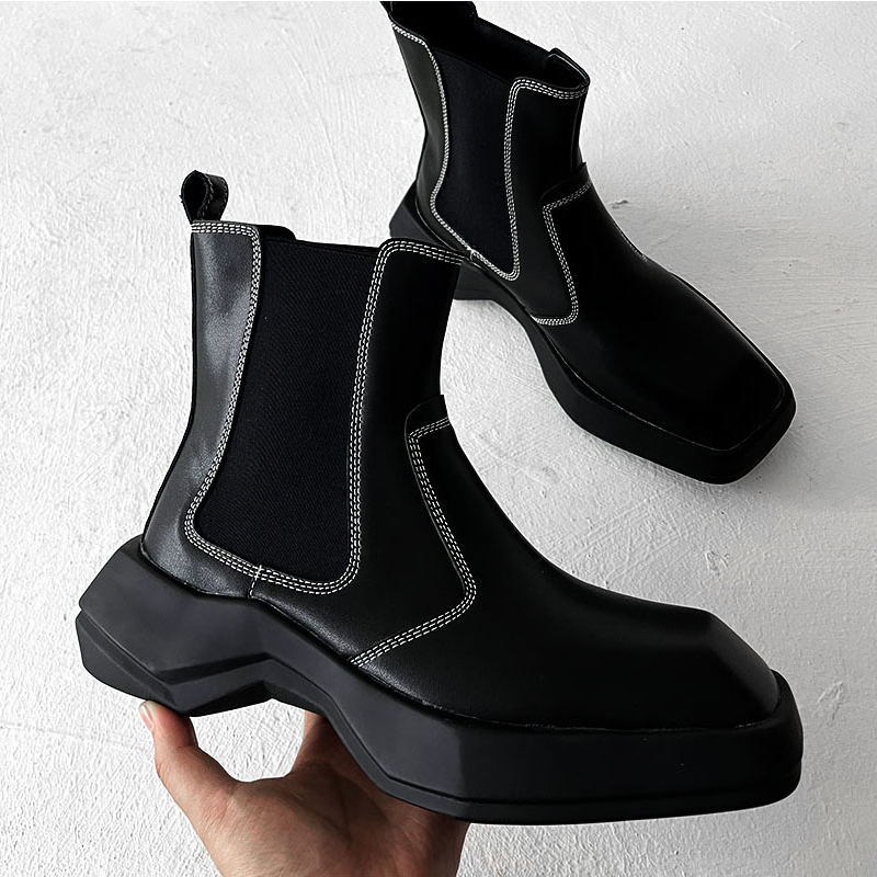Мужские модные ботинки челси,  – обзор и цена Men Shoes White Colour