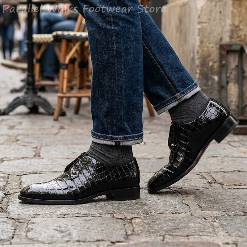 Мужские оксфорды из лакированн – обзор и цена Men Shoes For Wedding