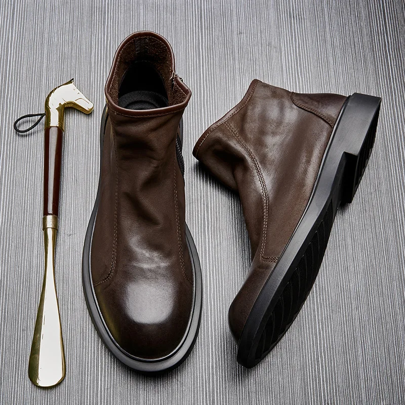 Теплые мужские ботинки из нату – обзор и цена Men Shoes For Wedding