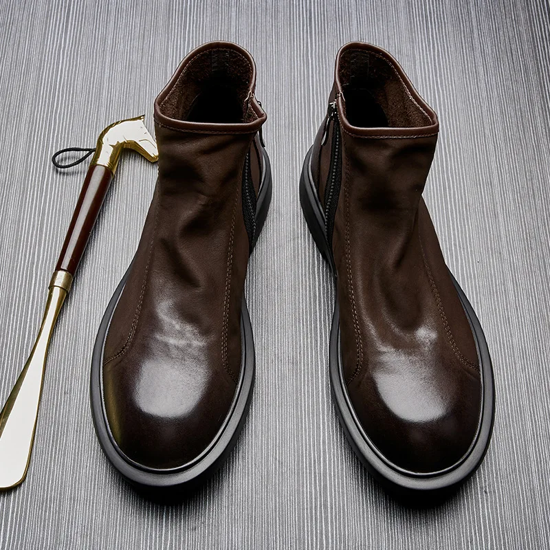 Теплые мужские ботинки из нату – обзор и цена Men Shoes For Wedding