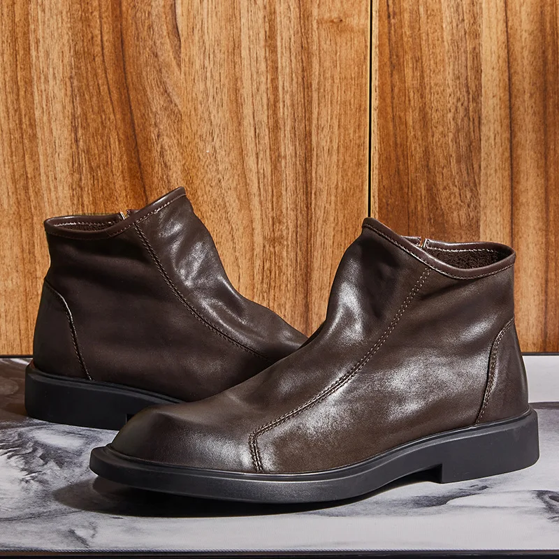 Теплые мужские ботинки из нату – обзор и цена Men Shoes For Wedding