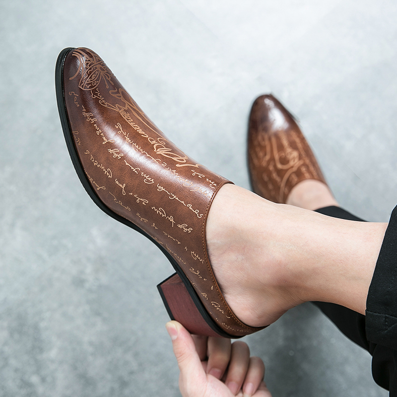 Мужские коричневые кожаные мюл – обзор и цена Men'S Shoes With Toes