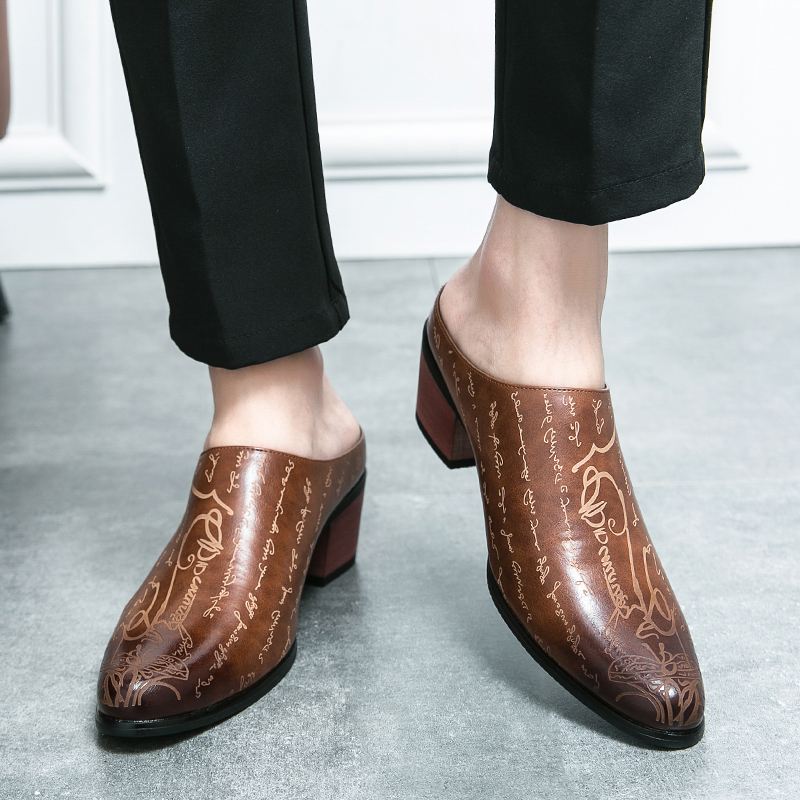 Мужские коричневые кожаные мюл – обзор и цена Men'S Shoes With Toes