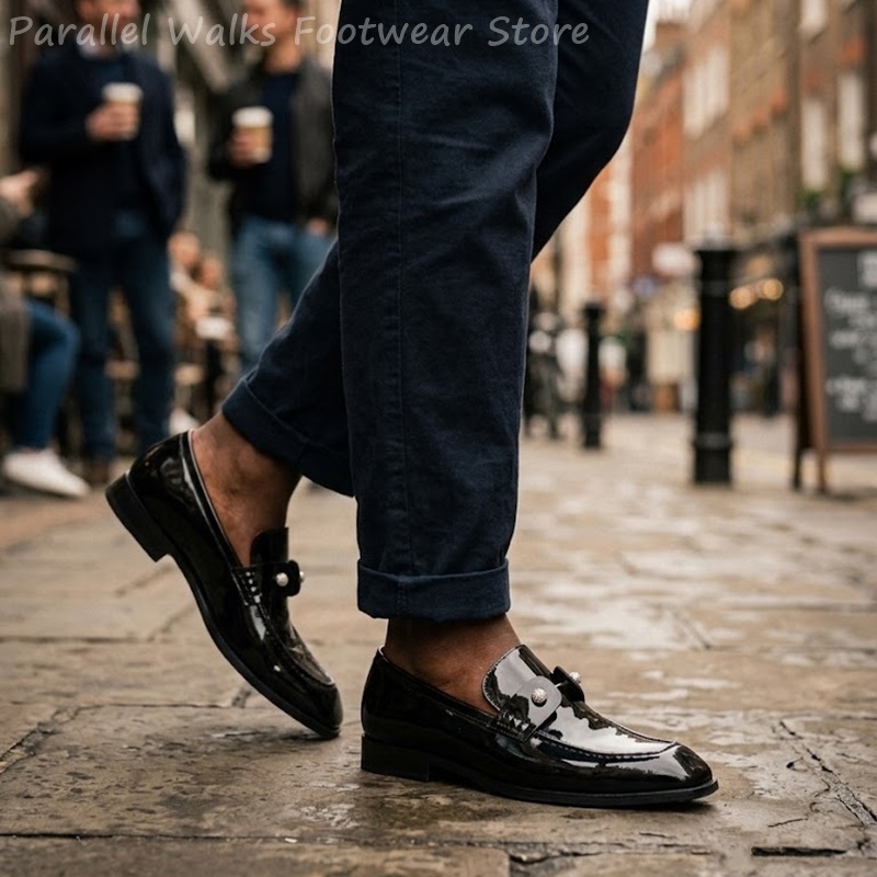Мужские черные лоферы из искус – обзор и цена Men Shoes For Wedding